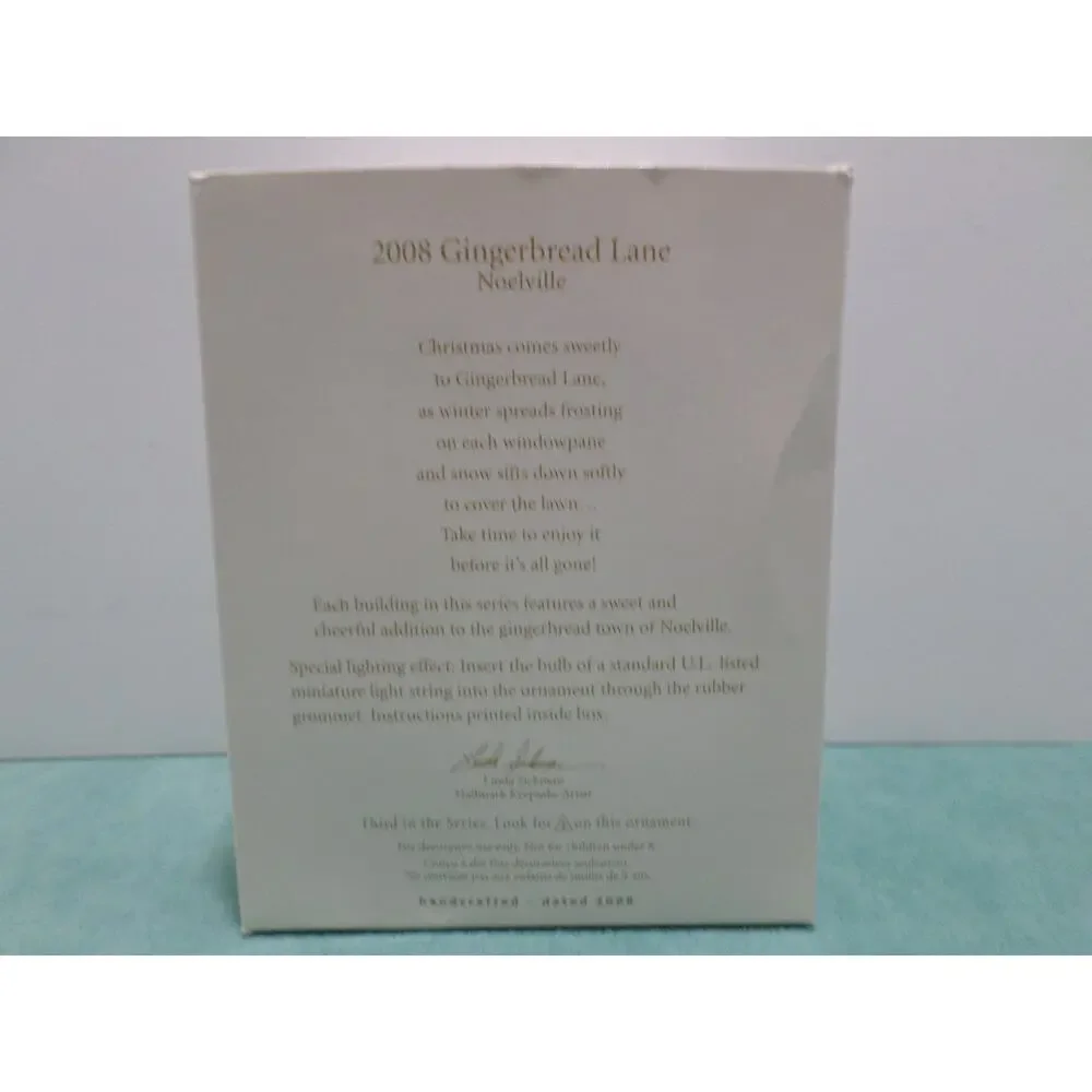 Hallmark Keepsake Christmas Ornament 2008 Gingerbread Lane House Noelville